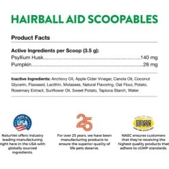 NaturVet Scoopables Hairball Aid Cat Supplement, 5.5-oz Bag -Furry Friends 825150 PT2. AC SS1800 V1681999577
