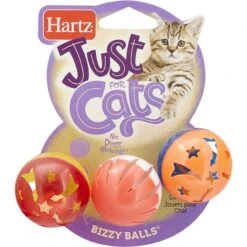 Hartz Just For Cats Bizzy Balls Cat Toy -Furry Friends 82852 PT4. AC SS1800 V1589229083