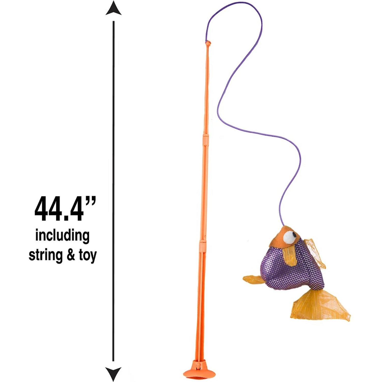 Hartz Just For Cats Gone Fishin' Cat Wand Toy With Catnip, Color Varies 4 Hartz Just For Cats Gone Fishin' Cat Wand Toy With Catnip, Color Varies - Image 2