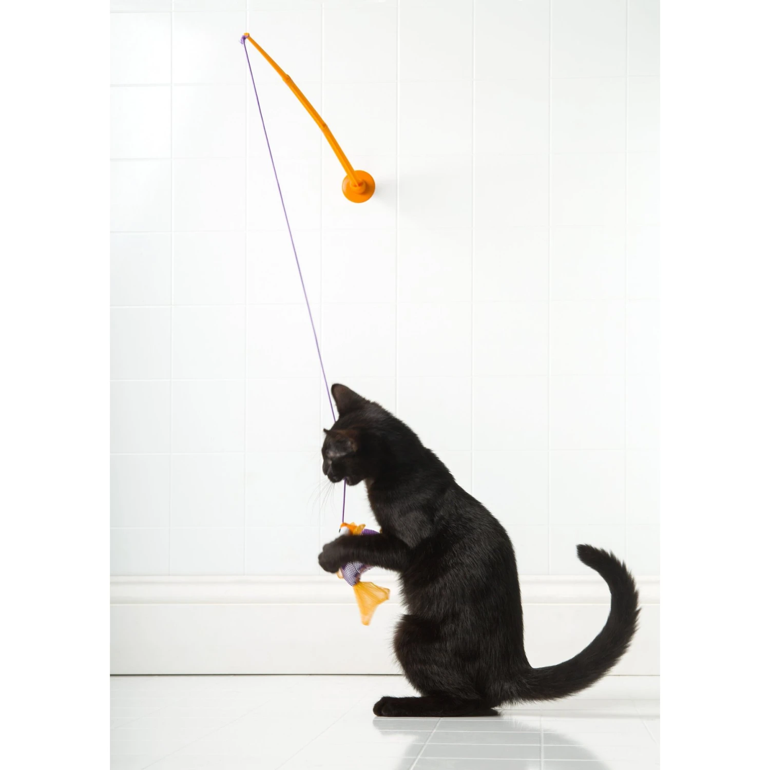 Hartz Just For Cats Gone Fishin' Cat Wand Toy With Catnip, Color Varies 5 Hartz Just For Cats Gone Fishin' Cat Wand Toy With Catnip, Color Varies - Image 3