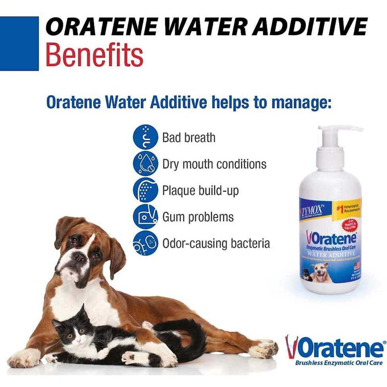 Oratene Enzymatic Brushless Oral Care Dog & Cat Dental Water Additive 6 Oratene Enzymatic Brushless Oral Care Dog & Cat Dental Water Additive - Image 4