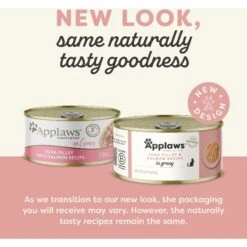 Applaws Tuna & Salmon In Gravy Limited Ingredient Canned Wet Cat Food, 2.47-oz Can, Case Of 24 -Furry Friends 836294 PT1. AC SS1800 V1685464520
