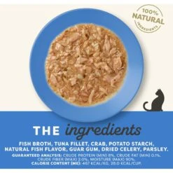 Applaws Tuna Fillet With Crab Recipe In Gravy Limited Ingredient Cat Food Pots, 2.12-oz Pot, Case Of 18 12 Applaws Tuna Fillet With Crab Recipe In Gravy Limited Ingredient Cat Food Pots, 2.12-oz Pot, Case Of 18 -Furry Friends 836374 PT3. AC SS1800 V1685464136