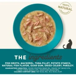 Applaws Ocean Fish Recipe In Gravy Limited Ingredient Cat Food Pots, 2.12-oz Pot, Case Of 18 -Furry Friends 836390 PT2. AC SS1800 V1687881830