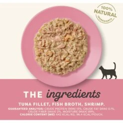 Applaws Tuna With Shrimp In Broth Limited Ingredient Wet Cat Food, 5.3-oz Pouch, Case Of 12 -Furry Friends 836518 PT2. AC SS1800 V1685461133