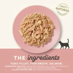 Applaws Tuna With Salmon In Broth Limited Ingredient Wet Cat Food, 5.3-oz Pouch, Case Of 12 -Furry Friends 836550 PT2. AC SS1800 V1685472750