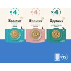 Applaws Variety Of Flavors In Mousse Limited Ingredient Wet Cat Food, 2.47-oz Pouch, Case Of 12 -Furry Friends 836630 PT4. AC SS1800 V1687883154