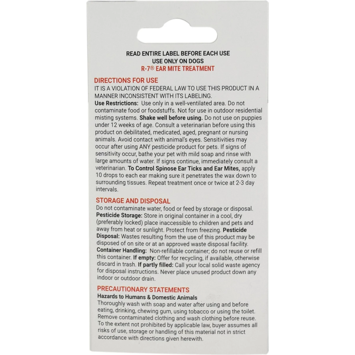 Miracle Care R-7M Kit Medication For Ear Mites For Dogs 5 Miracle Care R-7M Kit Medication For Ear Mites For Dogs - Image 3