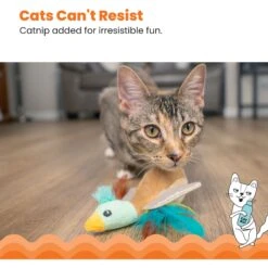Catstages Flapperz Duck Plush Interactive Catnip Cat Toy, Multicolor -Furry Friends 837430 PT3. AC SS1800 V1681834898