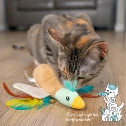 Catstages Flapperz Duck Plush Interactive Catnip Cat Toy, Multicolor -Furry Friends 837430 PT5. AC SS1800 V1681834901