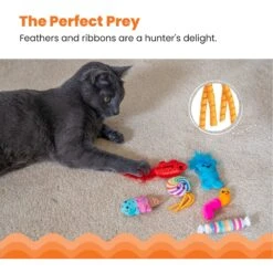 Catstages Kitty Sweet Treats Plush Catnip Cat Toys, Multicolor, 6 Count -Furry Friends 837462 PT1. AC SS1800 V1681834886