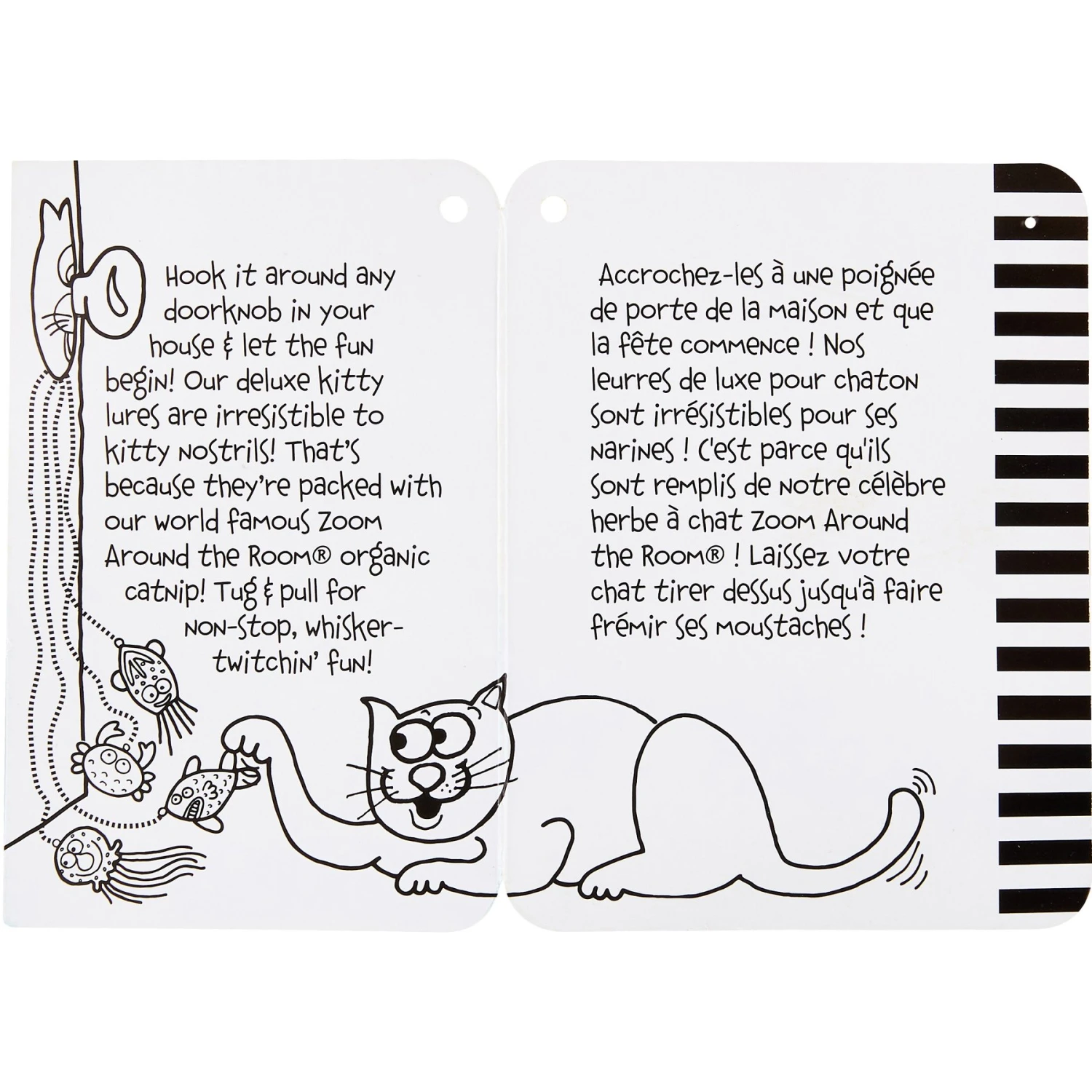 Fat Cat Catfisher Kitty Hoots Doorknob Hanger Cat Toy, Color Varies 5 Fat Cat Catfisher Kitty Hoots Doorknob Hanger Cat Toy, Color Varies - Image 3