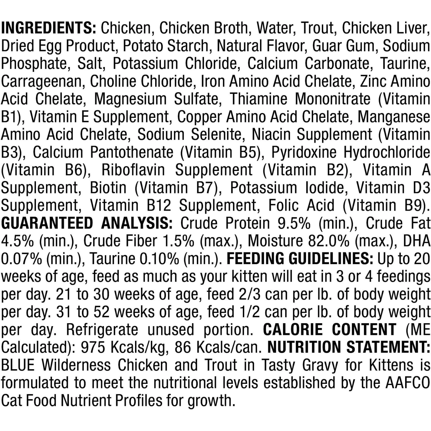 Blue Buffalo Wilderness Wild Delights Flaked Chicken & Trout In Tasty Gravy For Kittens Grain-Free Canned Cat Food 5 Blue Buffalo Wilderness Wild Delights Flaked Chicken & Trout In Tasty Gravy For Kittens Grain-Free Canned Cat Food - Image 3