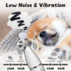 Casfuy Small Low Noise 2 In 1 Trimming Paw Face Narrow Dog Hair Clippers, White -Furry Friends 842270 PT2. AC SS1800 V1685637304