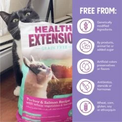 Health Extension Grain-Free Turkey & Salmon Recipe Dry Cat Food 14 Health Extension Grain-Free Turkey & Salmon Recipe Dry Cat Food -Furry Friends 84265 PT4. AC SS1800 V1595620255