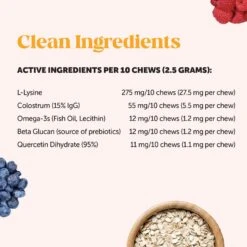 PetHonesty Dual Texture Immune Support Lysine Chews Supplement For Cats, 3.7-oz Bag -Furry Friends 845390 PT3. AC SS1800 V1689361366