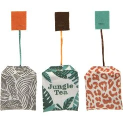 SmartyKat Instincts Tricky Tea HappyNip Silvervine & Catnip Filled Toss & Bat Cat Toys, 3-pack