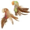 SmartyKat Instincts Love Mates Feathery Plush HappyNip Silvervine & Catnip Bird Cat Toys, 2-pack