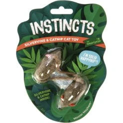 SmartyKat Instincts Mouser Mayhem HappyNip Silvervine & Catnip Compressed Cat Toy, 2-pack -Furry Friends 847158 PT2. AC SS1800 V1683729188
