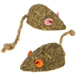 SmartyKat Instincts Mouser Mayhem HappyNip Silvervine & Catnip Compressed Cat Toy, 2-pack -Furry Friends 847158 PT4. AC SS1800 V1683729334