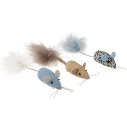 SmartyKat Instincts Catnip Caravan HappyNip Silvervine Toss & Bat Plush Mice Cat Toys, 3-pack