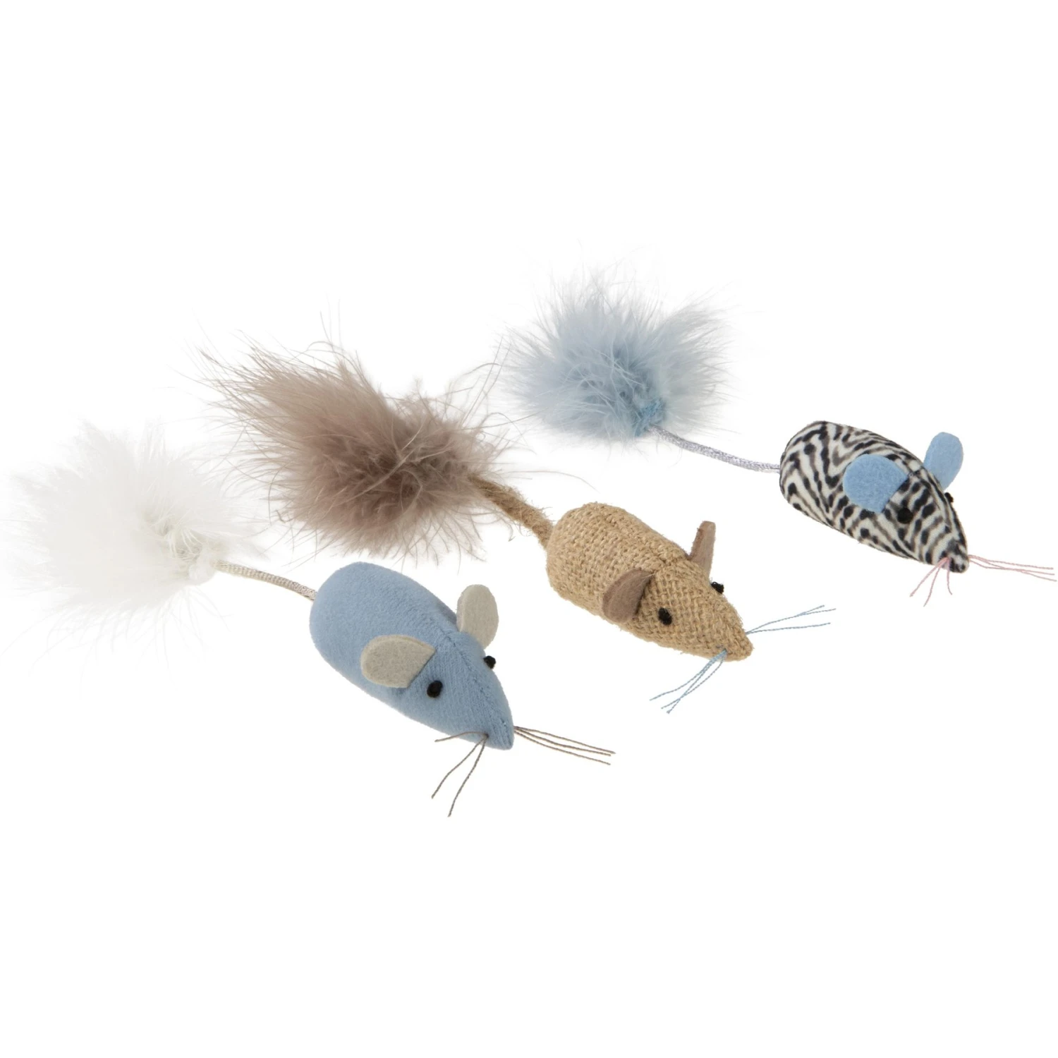 SmartyKat Instincts Catnip Caravan HappyNip Silvervine Toss & Bat Plush Mice Cat Toys, 3-pack 3 SmartyKat Instincts Catnip Caravan HappyNip Silvervine Toss & Bat Plush Mice Cat Toys, 3-pack