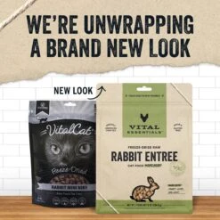Vital Essentials Freeze-Dried Raw Rabbit Entree Cat Food, 8-oz Bag -Furry Friends 850958 PT2. AC SS1800 V1683899038