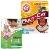 Arm & Hammer Litter Multi-Cat Strength Clean Burst Clumping Litter & Cat Chow Indoor Hairball & Healthy Weight Dry Cat Food
