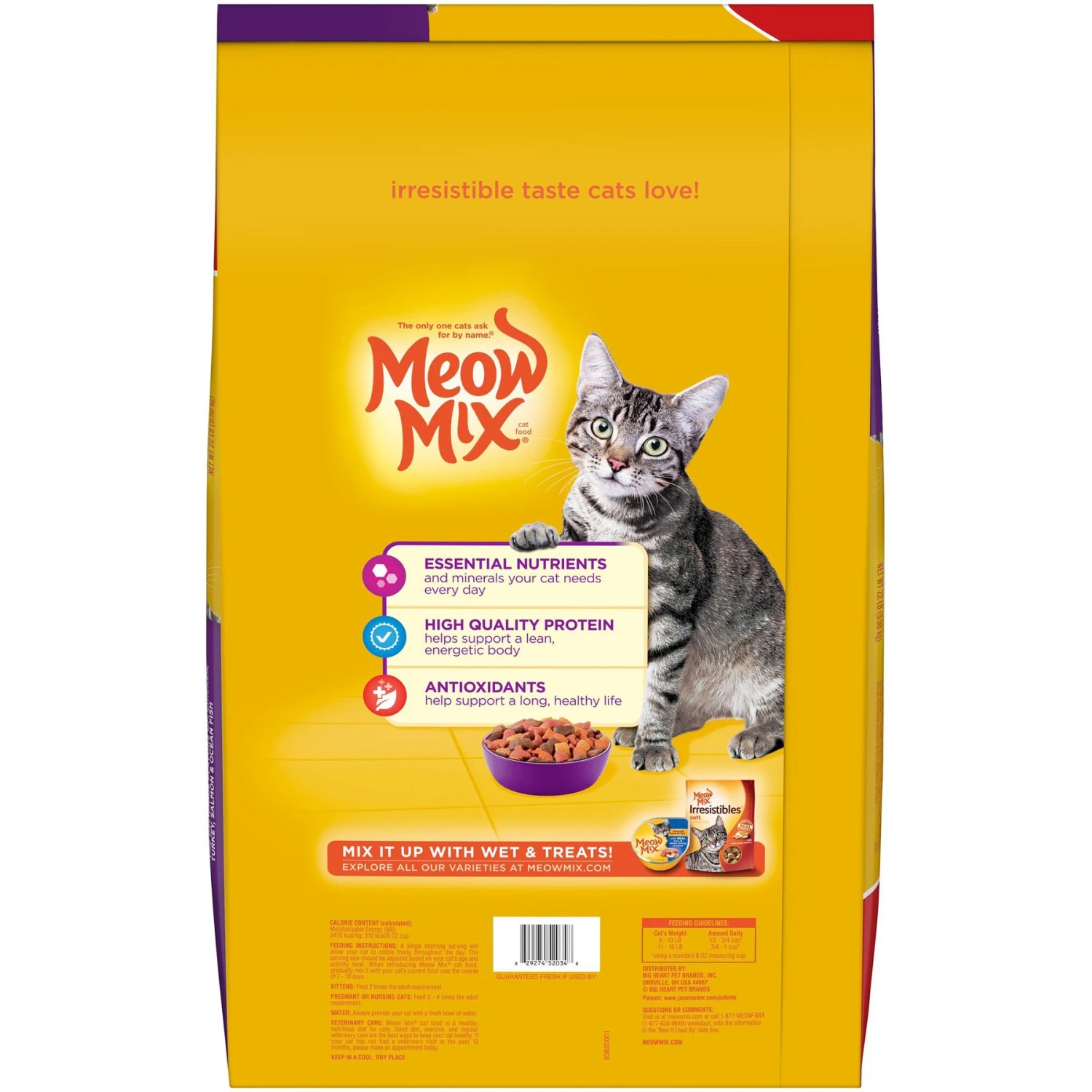 Meow Mix Original Choice Dry Cat Food & Purina Friskies Seafood & Chicken Pate Favorites Variety Pack Wet Cat Food, 5.5-oz Can, Case Of 40 5 Meow Mix Original Choice Dry Cat Food & Purina Friskies Seafood & Chicken Pate Favorites Variety Pack Wet Cat Food, 5.5-oz Can, Case Of 40 - Image 3