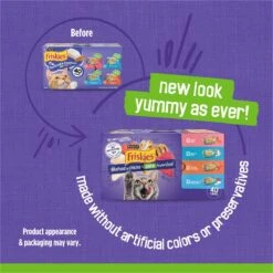 Purina Friskies Seafood & Chicken Pate Favorites Variety Pack Wet Cat Food, 5.5-oz Can, Case Of 40 & Cat Chow Complete With Chicken & Vitamins Dry Cat Food -Furry Friends 854310 PT2. AC SS1800 V1683743519