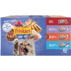 Friskies Shreds In Gravy Variety Pack Canned Cat Food & Cat Chow Complete With Chicken & Vitamins Dry Cat Food -Furry Friends 854318 PT5. AC SS1800 V1683744269
