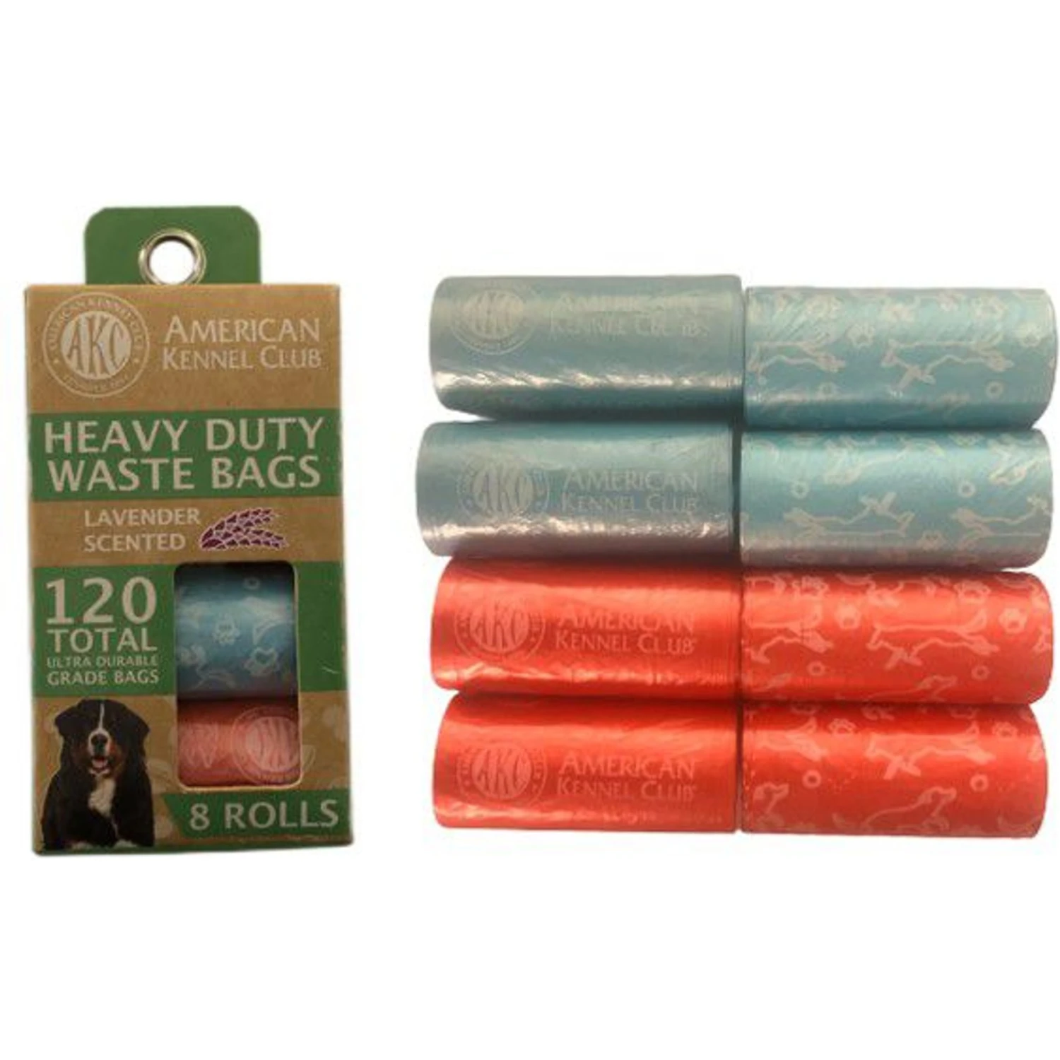 American Kennel Club Dog Pattern Dog Waste Bag, 120 Count, Lavender Scent 3 American Kennel Club Dog Pattern Dog Waste Bag, 120 Count, Lavender Scent