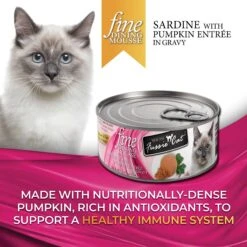Fussie Cat Fine Dining Mousse Sardine With Pumpkin Entree Wet Cat Food, 2.47-oz Can, Case Of 24 -Furry Friends 856430 PT1. AC SS1800 V1687875078
