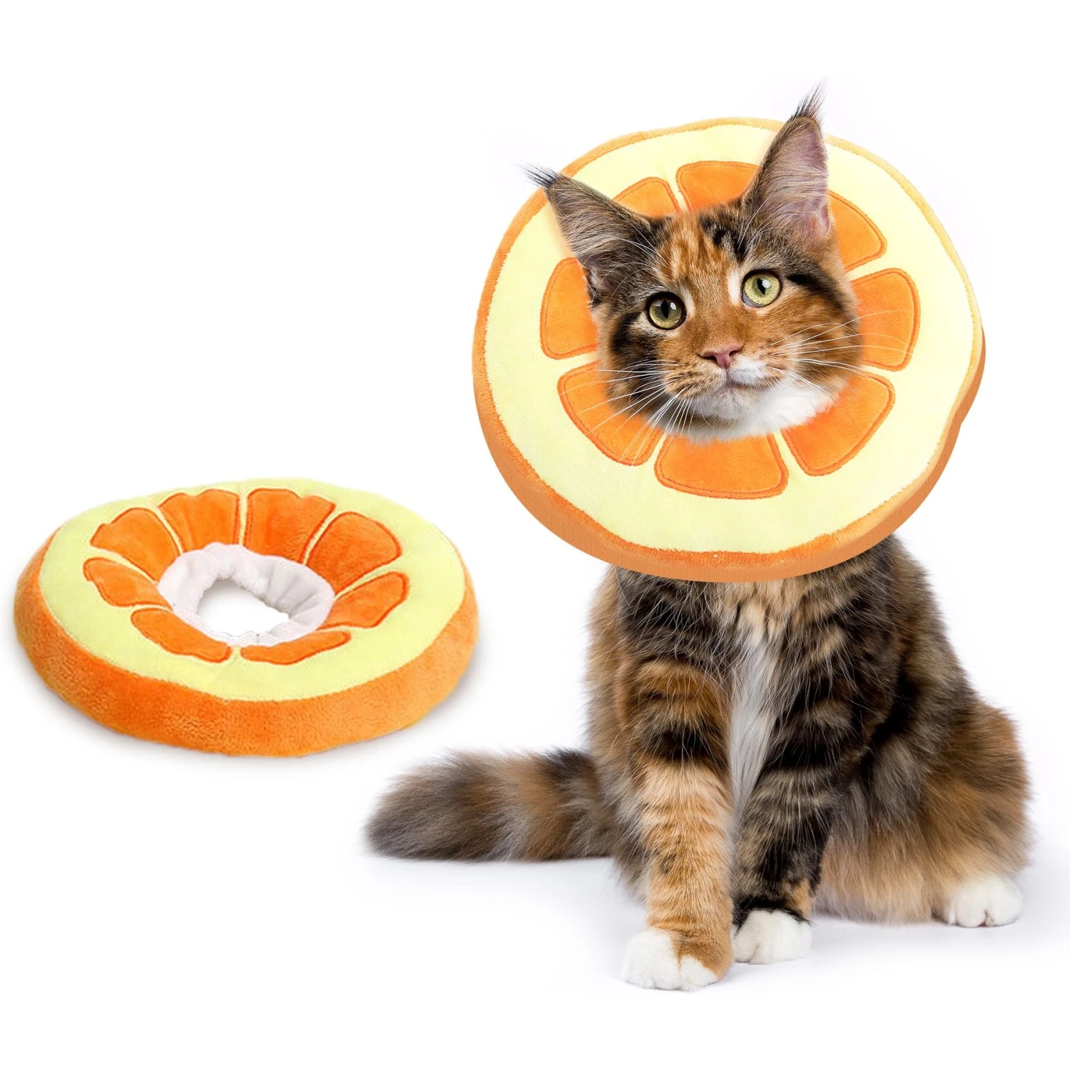CoCoo Adjustable Cat Recovery Cone, Orange 3 CoCoo Adjustable Cat Recovery Cone, Orange