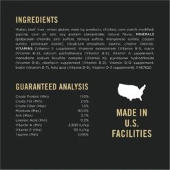 Purina Pro Plan Beef & Chicken Entree In Gravy Canned Cat Food -Furry Friends 86285 PT4. AC SS1800 V1634248618