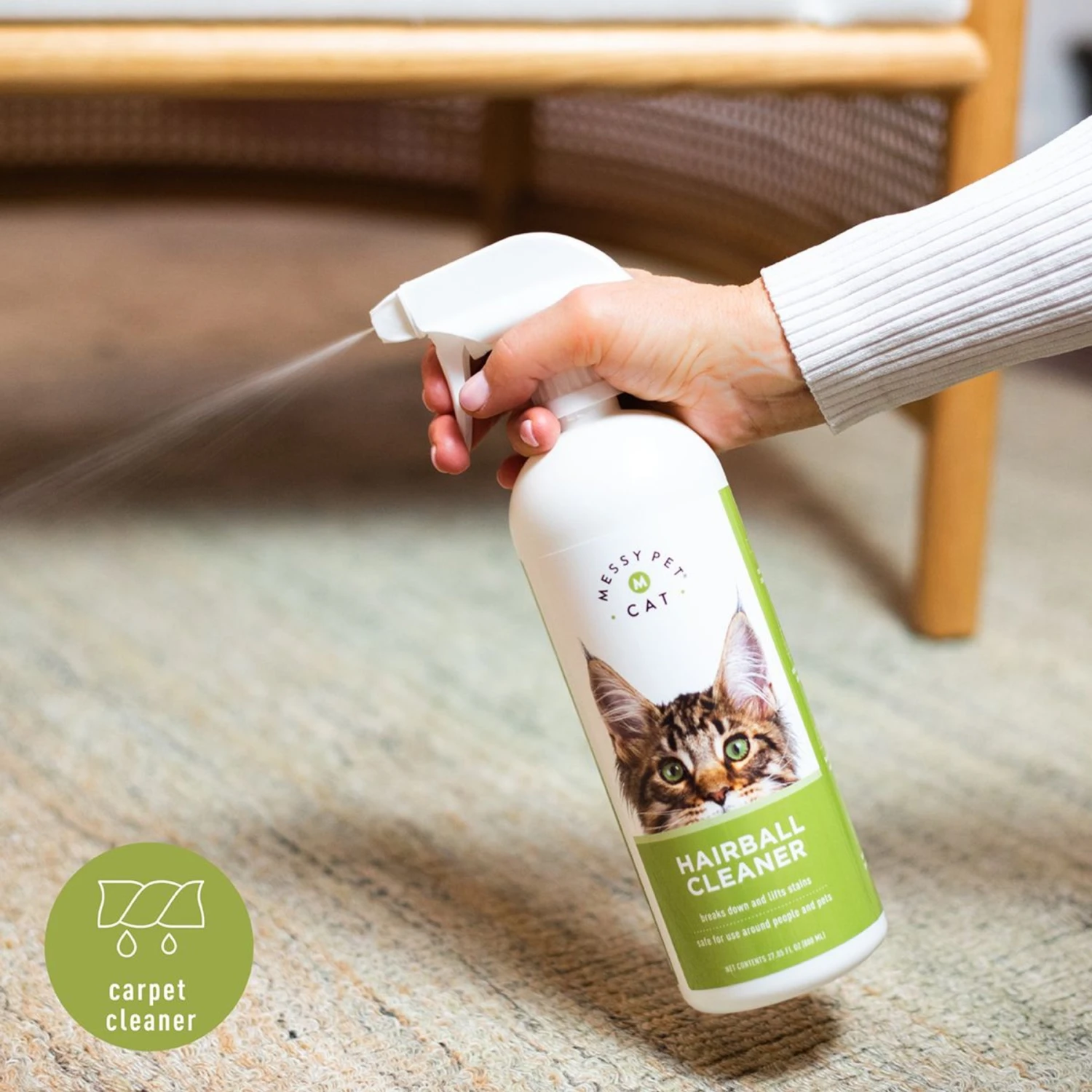 Messy Pet Hairball Cat Cleaner, 27.05-oz Bottle 6 Messy Pet Hairball Cat Cleaner, 27.05-oz Bottle - Image 4