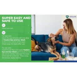 Healers Ear & Eye Wash Solution Dog & Cat Spray -Furry Friends 867862 PT4. AC SS1800 V1685649727