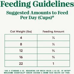 Nutro Wholesome Essentials Chicken & Brown Rice Recipe Senior Dry Cat Food -Furry Friends 86792 PT6. AC SS1800 V1702666038