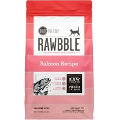 BIXBI Rawbble Dry Food Salmon Recipe For Cats, 10-lb Bag