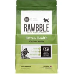 BIXBI Rawbble Dry Food Chicken Recipe For Kittens, 7-lb Bag