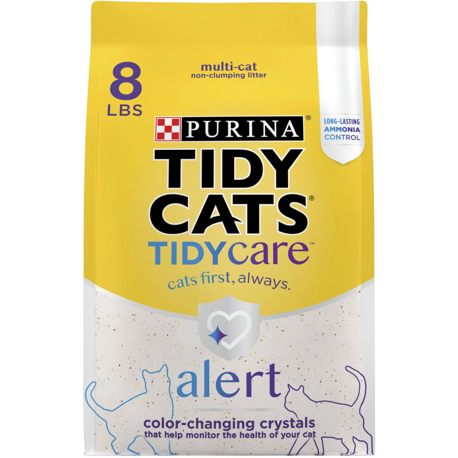 Tidy Cats Alert Health Monitoring Unscented Non-Clumping Cat Litter, 8-lb Bag 3 Tidy Cats Alert Health Monitoring Unscented Non-Clumping Cat Litter, 8-lb Bag