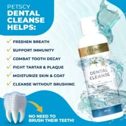 PetScy Dental Cleanse Dog & Cat Tartar Remover, 8-oz Bottle -Furry Friends 871526 PT5. AC SS1800 V1689275986
