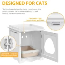 Yaheetech Indoor Cat Litter Box Enclosure 15 Yaheetech Indoor Cat Litter Box Enclosure -Furry Friends 871918 PT5. AC SS1800 V1686250365
