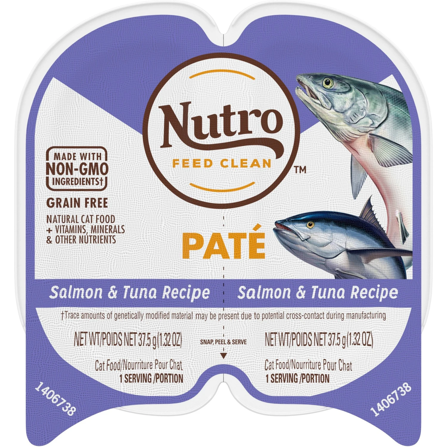 Nutro Perfect Portions Grain-Free Salmon & Tuna Pate Recipe Adult Wet Cat Food Trays 3 Nutro Perfect Portions Grain-Free Salmon & Tuna Pate Recipe Adult Wet Cat Food Trays