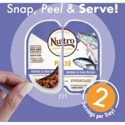 Nutro Perfect Portions Grain-Free Salmon & Tuna Pate Recipe Adult Wet Cat Food Trays 13 Nutro Perfect Portions Grain-Free Salmon & Tuna Pate Recipe Adult Wet Cat Food Trays -Furry Friends 87484 PT2. AC SS1800 V1702678738