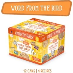 Weruva Cats In The Kitchen Word From The Bird! Variety Pack Grain-Free Wet Cat Food, 3.2-oz Can, Case Of 12 13 Weruva Cats In The Kitchen Word From The Bird! Variety Pack Grain-Free Wet Cat Food, 3.2-oz Can, Case Of 12 -Furry Friends 875406 PT2. AC SS1800 V1702597721