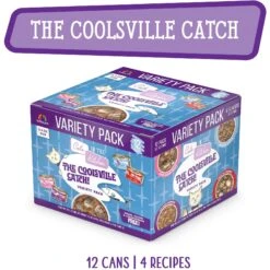 Weruva Cats In The Kitchen The Coolsville Catch! Variety Pack Grain-Free Wet Cat Food, 3.2-oz Can, Case Of 12 -Furry Friends 875422 PT2. AC SS1800 V1702597715