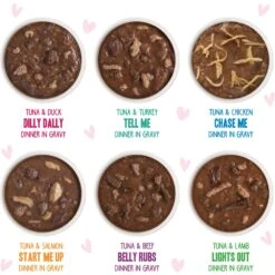 Weruva B.F.F. OMG Best Feline Friend Oh My Gravy! Tickle Me Pinks! Variety Pack Grain-Free Wet Cat Food, 2.8-oz Can, Case Of 12 -Furry Friends 875534 PT3. AC SS1800 V1685991180