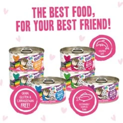 Weruva B.F.F. OMG Best Feline Friend Oh My Gravy! Tickle Me Pinks! Variety Pack Grain-Free Wet Cat Food, 2.8-oz Can, Case Of 12 -Furry Friends 875534 PT4. AC SS1800 V1685990312