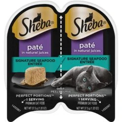 Sheba Perfect Portions Grain-Free Pate Signature Seafood Entree Adult Wet Cat Food Trays